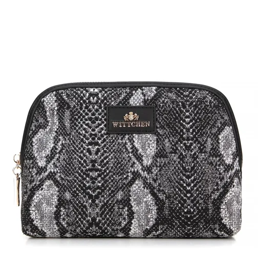 Šedo-čierna kozmetická taška Wittchen 99-4E-504-X8