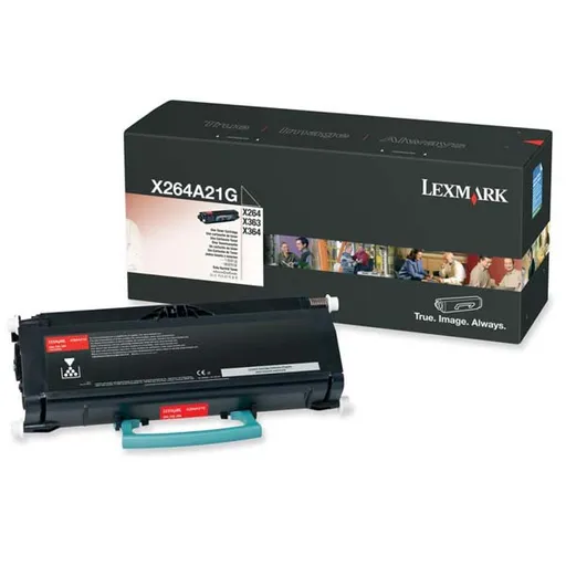 LEXMARK X264A21G - originálny toner, čierny, 3500 strán