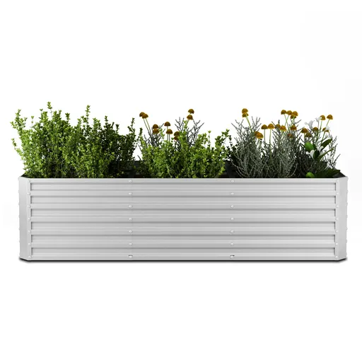 Blumfeldt High Grow Straight vyvýšený záhon, 1440 L, Ergonomický, Odolný voči poveternostným vplyvom, Otvorená základňa