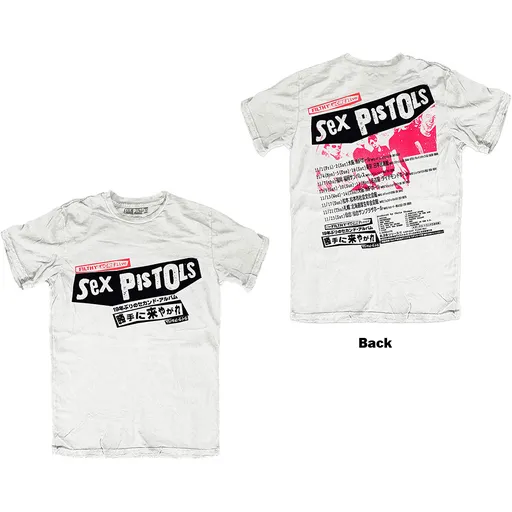 Sex Pistols tričko Filthy Lucre Japan Biela XXL