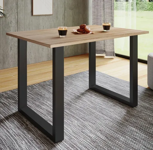 VCM Jídelní stůl Xona 110x80 U-nohy, dub sonoma