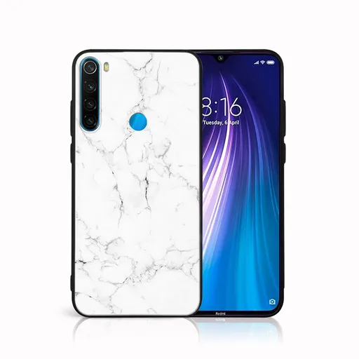 MY ART Ochranný obal Xiaomi Redmi Note 8 -WHITE MARBLE (144)