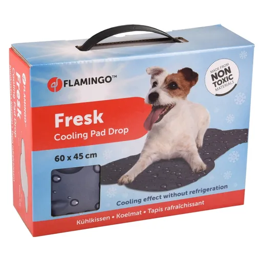 FLAMINGO Chladiaca podložka kosť sivá vzor kvapky 45 x 60 cm 1 ks