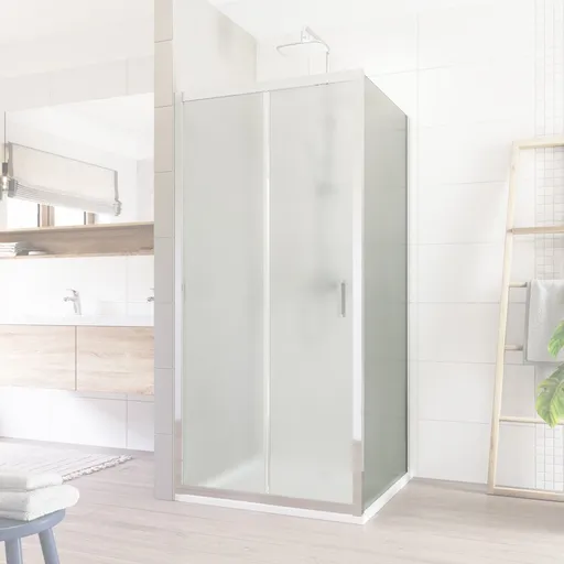 Mereo Lima pevný diel k pivotovým a dvojdielnym zasúvacím dverám, 80x190 cm, sklo Point CK10102K