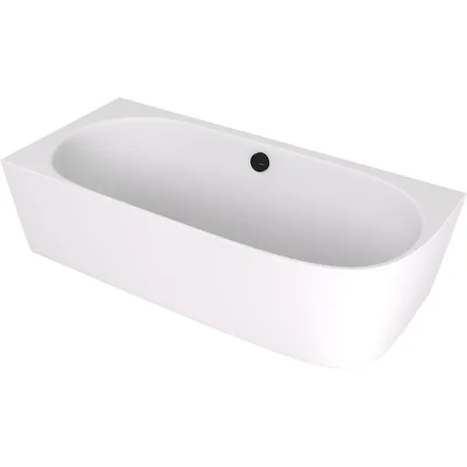 Polysan Sussi voľne stojaca vaňa 160x70 cm liaty mramor ľavá biela matná bílá matná 90191LMAT