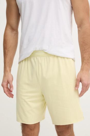Tréningové šortky Calvin Klein Performance žltá farba, LVGMS5S850