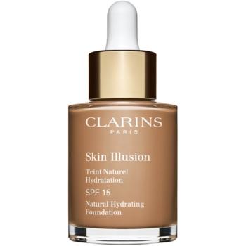 Clarins Skin Illusion Natural Hydrating Foundation rozjasňujúci hydratačný make-up SPF 15 odtieň 113C Chestnut 30 ml