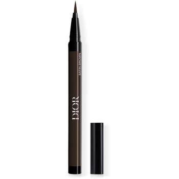 DIOR Diorshow Liquid Liner tekuté očné linky v pere vodeodolné odtieň 781 Satin Brown 0.55 ml
