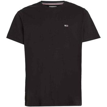 Tommy Jeans  Slim Jersey Crew T-Shirt Black  Tričká a polokošele Čierna