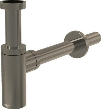 Alca Celokovový umyvadlový sifon kulatý DN32 A400 NICKEL-broušený matný
