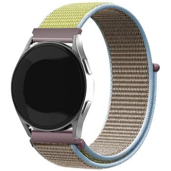 Eternico Airy Universal Quick Release 22 mm Biscuit Gold and Blue edge (AET-UN22AY-BiGoB)