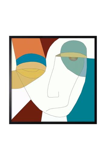 Nástenná dekorácia v ráme 70 x 70 cm viac farieb