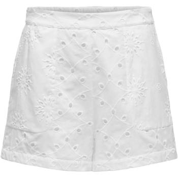 Only  ONLTALLA EMB. SHORTS WVN CS 15334951  Šortky/Bermudy Biela