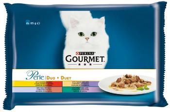 GOURMET PERLE cat Multipack duo hovädzie&kura kapsička 4x85g