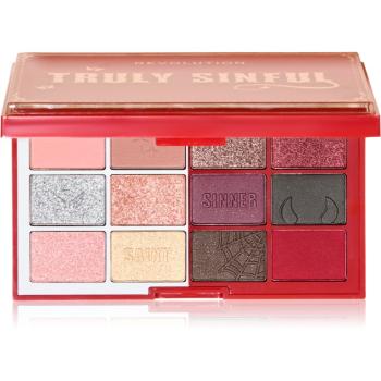 Makeup Revolution Truly Sinful Blood Palette paletka očných tieňov 12 g