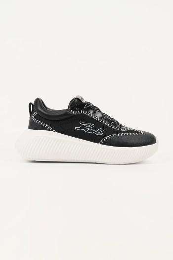 Tenisky Karl Lagerfeld KREEPER RUN čierna farba, KL64418