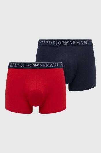 Boxerky Emporio Armani Underwear 2-pak pánske, červená farba, 111769 4R720