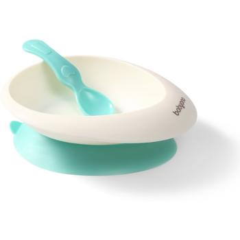 BabyOno Be Active Bowl with a Spoon jedálenská sada Mint 6 m+ 1 ks