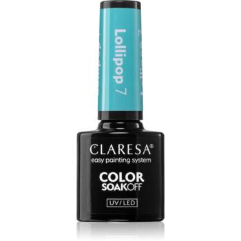 Claresa SoakOff UV/LED Color Lollipop gélový lak na nechty odtieň 5 g