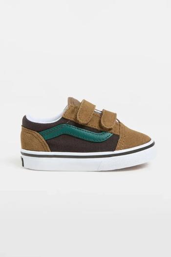 Detské tenisky Vans Old Skool V hnedá farba, VN000CTGBF01