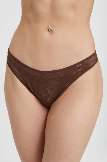 Tangá Calvin Klein Underwear hnedá farba,000QF6878E