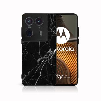 MY ART Ochranný kryt pre Motorola Edge 50 Ultra BLACK MARBLE (142)