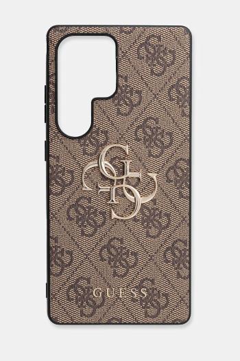Puzdro na mobil Guess Samsung Galaxy S25 Ultra hnedá farba, GUHCS25L4GMGBR