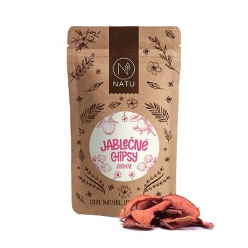 NATU Jablčné chipsy jahodové 45 g