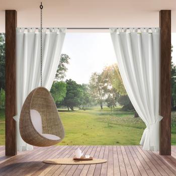 ArtFir Záves na terasu GARDEN PU | biela 155 x 260 cm