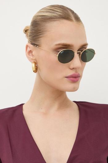Slnečné okuliare Ray-Ban OVAL zlatá farba, 0RB3547N