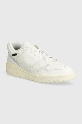 Kožené tenisky New Balance BB550PWT biela farba, BB550PWT