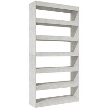 Shumee deliaca stena sivá 100 × 30 × 198 cm kompozitné drevo, 811776
