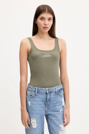 Top Guess Jeans zelená farba, W5YP35 KA0H1
