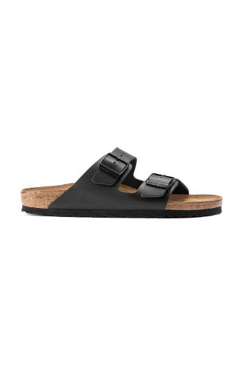 Kožené pantofle Birkenstock Arizona pánské, černá barva, 51191
