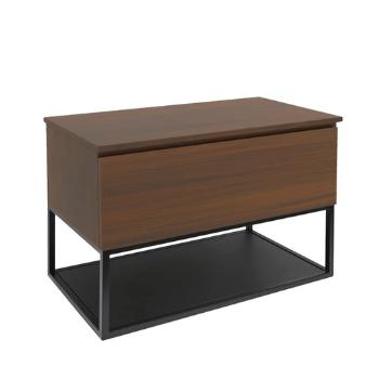 Kúpeľňová skrinka s krycou doskou SAT B-Way 99x57x45 cm orech mat BWAY100NUTDF