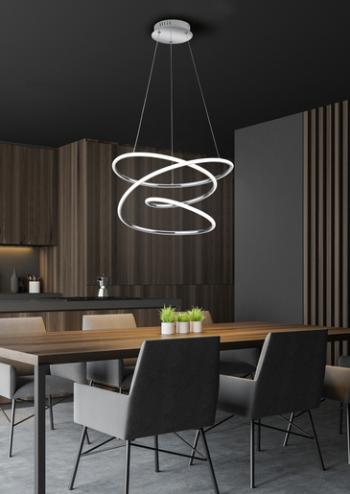 LED závesné osvetlenie Reality Bologna chróm R37051106