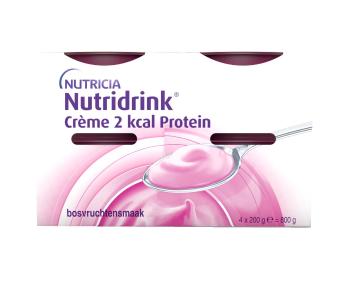 Nutridrink Creme 2 kcal Protein s příchutí lesního ovoce 4x200 g