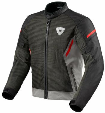 Rev'it! Jacket Torque 2 H2O Grey/Red 2XL Textildzseki