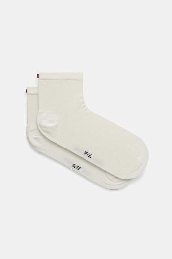 Ponožky Tommy Hilfiger 2-pak dámske, béžová farba, 373001001