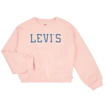 Levis  LVG ELASTIC CREW  Mikiny Ružová