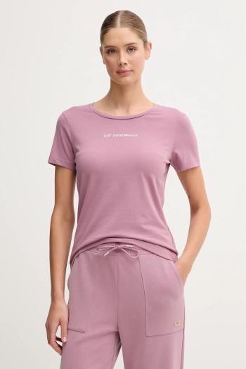 Tričko EA7 Emporio Armani dámske, ružová farba, AF12115.7W000798