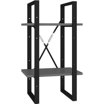 Shumee s 2 policami sivá 40 × 30 × 70 cm drevotrieska, 806409