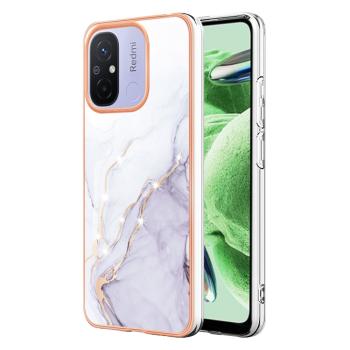 IMD MARBLE Ochranný kryt Xiaomi Redmi 12C WHITE