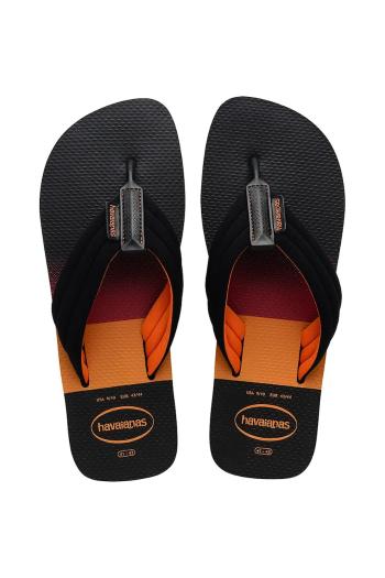 Šľapky Havaianas URBAN PRINT pánske, čierna farba, 4148359.0090