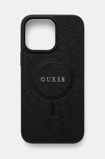 Puzdro na mobil Guess iPhone 16 Pro Max 6.9 čierna farba, GUHMP16XPSAHMCK