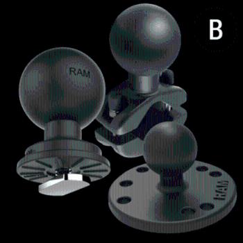 RAM Mounts Suction Base with Diamond Base Plate
