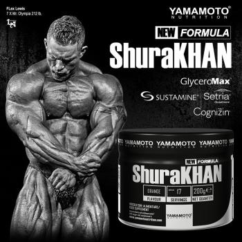 ShuraKHAN (výnimočná predtréningová formula) - Yamamoto 200 g Orange