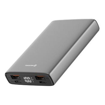Swissten Aluminum Power Bank 10000 mAh 20 W Power Delivery sivá (22013915)
