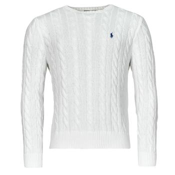 Polo Ralph Lauren  PULL COL ROND EN MAILLE TORSADEE  Svetre Biela