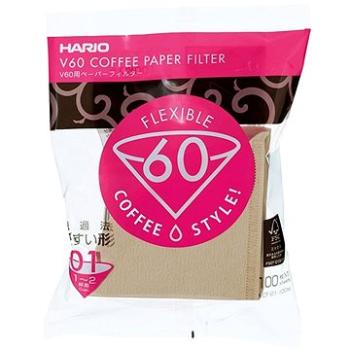 Hario papierové filtre V60-01, nebielené 100 ks (VCF-01-100M)